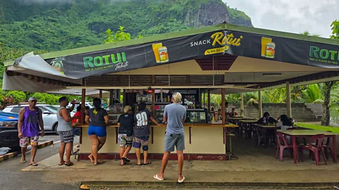 Sarah Reid Snack Rotui, run by a third-generation Tahitian Chinese family, is one of Mo'orea's many roadside "snacks" (Credit: Sarah Reid)