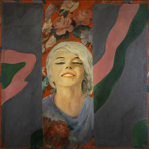 Pauline Boty Estate Barris's photos were referenced by British painter Pauline Boty with Colour Her Gone, 1962 (Credit: Pauline Boty Estate/Courtesy of Wolverhampton Picture Galley)
