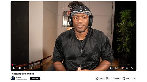 KSI announces he is leaving Sidemen after 13 years in an emotional video posted to his YouTube channel.