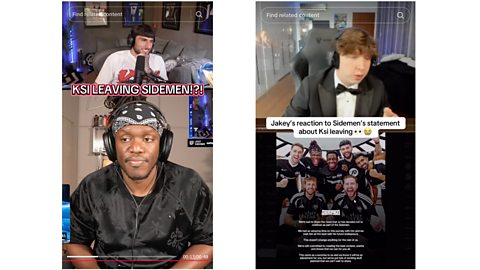 KSI fans were quick to share reaction videos following the surprise announcement.