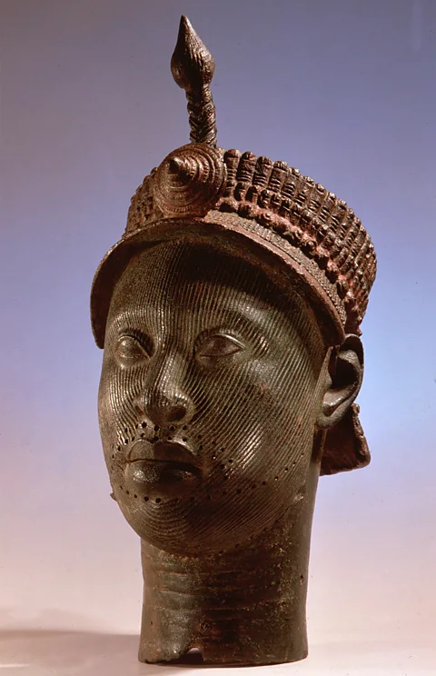 Getty Images A 15th-Century bronze head thought to depict a king of Ife, Nigeria, was among the 100 objects explored in the series (Credit: Getty Images)