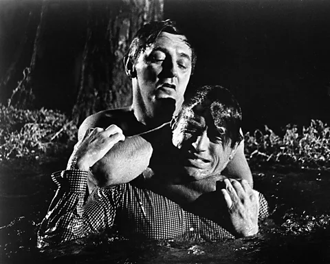 Getty Images Robert Mitchum as Cady (left) and Gregory Peck as hero Sam Bowden (right) in the original 1962 Cape Fear film (Credit: Getty Images)