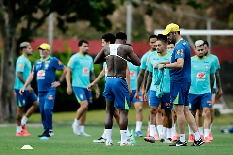 Getty Images Like many other teams at the World Cup, Brazil has been using player tracking technology during training sessions (Credit: Getty Images)