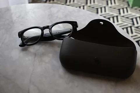 Laura Hall The Ray-Ban Meta AI glasses combine a camera, speakers and AI assistant in a frame that looks much like a conventional pair of glasses (Credit: Laura Hall)