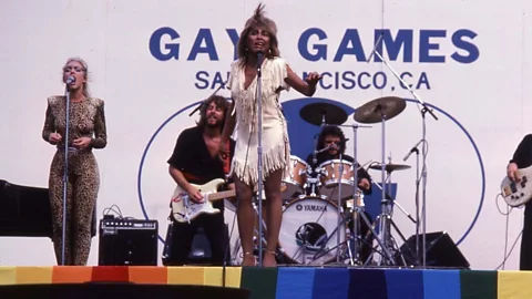 Getty Images Tina Turner performed at the first Gay Games held in San Francisco (Credit: Getty Images)