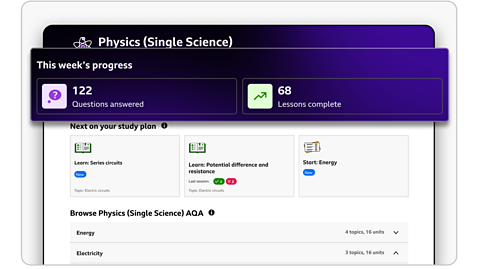 see whats up next on the study plan