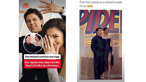 Fans took to social media to share their excitement after Tom Holland confirmed the couple had tied the knot.