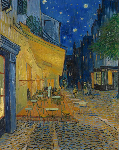 Collection Kröller-Müller Museum, Otterlo, The Netherlands Café Terrace at Night, painted in Arles in 1888, was Van Gogh's first 'starry night' (Credit: Collection Kröller-Müller Museum, Otterlo, The Netherlands)