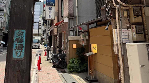 Mizuki Uchiyama Konparu-yu is located on a small street in Ginza, amidst its many high-end stores (Credit: Mizuki Uchiyama)