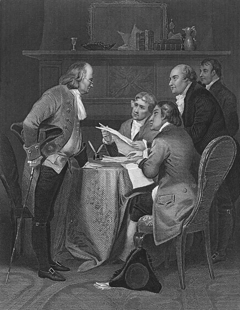 Getty Images The founding fathers chose punchy phrasing for the Declaration of Independence that nevertheless hid a lot of ambiguity (Credit: Getty Images)