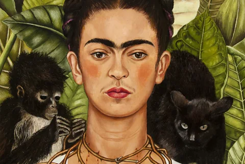 Nickolas Muray/ Collection of Mexican Art A cropped version of Self-Portrait with Thorn Necklace and Hummingbird by Frida Kahlo (Credit: Nickolas Muray/ Collection of Mexican Art)