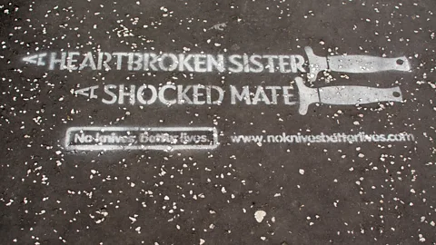 Alamy Public campaigns underlining the wider harm caused by knife crime were part of the strategy employed (Credit: Alamy)
