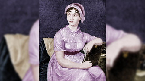 A painted portrait of Jane Austen, English Author