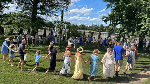 Eliot Stein Swedes and New Swedish descendants celebrate Midsommarfest every year in Philadelphia (Credit: Eliot Stein)