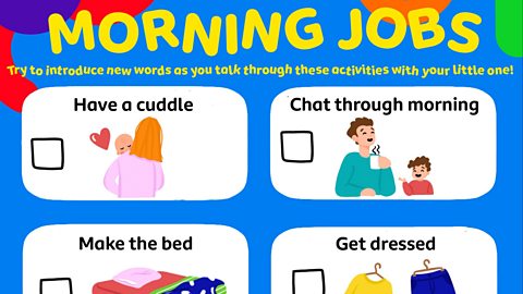 Download our printable morning routine chart