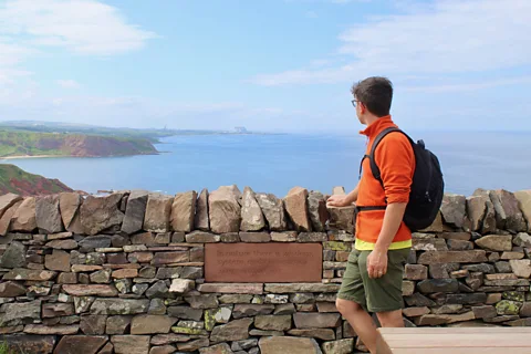Stuart Kenny The short walk to Siccar Point has stopping points overlooking the North Sea (Credit: Stuart Kenny)