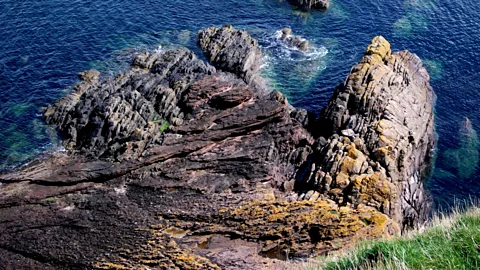 Angus Miller Hutton had already identified unconformities on the Isle of Arran and Jedburgh, but Siccar Point became the clearest evidence for his theory of deep time (Credit: Angus Miller)