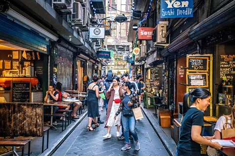 Getty Images Melbourne's laneways are central to the city's café culture and neighbourhood character (Credit: Getty Images)