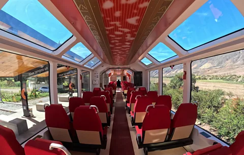 Thomas Jowett Panoramic windows to allow passengers to take in the colourful landscapes of the Unesco-listed Quebrada de Humahuaca (Credit: Thomas Jowett)