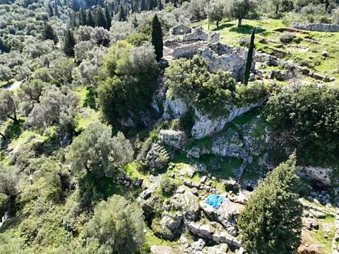 S Dellaportas Excavations have unearthed evidence of a sanctuary dedicated to Odysseus on Ithaca (Credit: S Dellaportas)