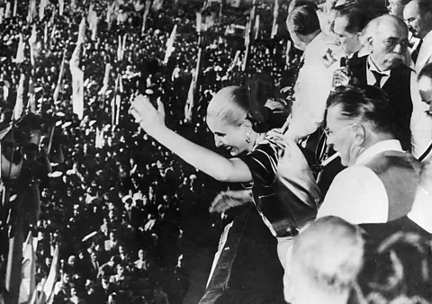 Getty Images Eva Perón became a spiritual leader to her devotees (Credit: Getty Images)