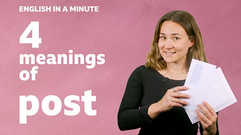 4 meanings of 'post'
