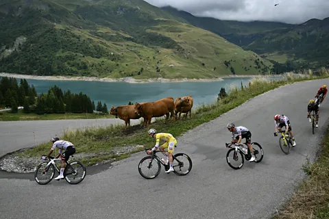 Getty Images The power of the peloton usually prevents breakaway riders from getting too much of a distance from the main pack (Credit: Getty Images)
