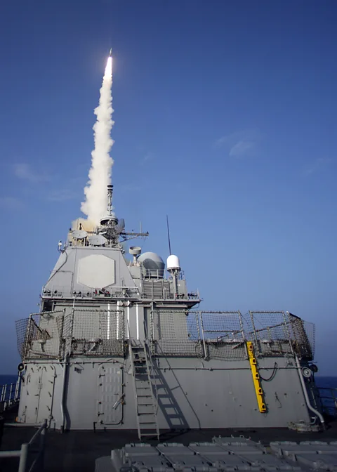 Getty Images In 2008, the US carried out Operation Burnt Frost, where it launched a missile to destroy a malfunctioning satellite (Credit: Getty Images)