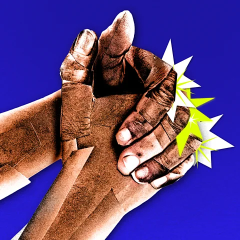 BBC/ Serenity Strull/ Getty Images The "pop" your knuckles make when you crack them may sound alarming, but it's mostly harmless (Credit: BBC/ Serenity Strull/ Getty Images)