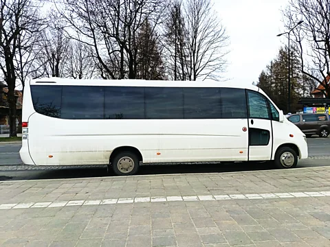 Rebecca Crowe Navigating the Tatras is convenient thanks in part to low-priced minibuses called busy (Credit: Rebecca Crowe)