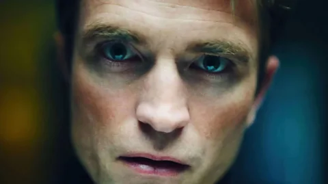 A24 A close-up of Robert Pattinson as Chris Hansen in Primetime (Credit A24)