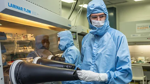 Csiro Scientists take great pains to isolate quantum batteries from the outside world, as interactions can cause energy to leak from the battery (Credit: Csiro)