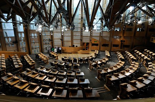 Inside the Scottish Parliament