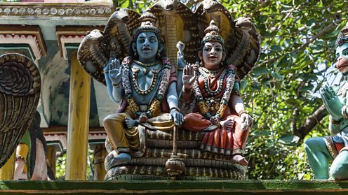 Statues of Shiva and Parvati from a Temple in Tamil Nadu