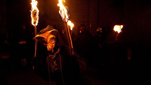 Fire dancer at Marsden Imbolc festival