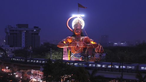 Hanuman statue in New Delhi
