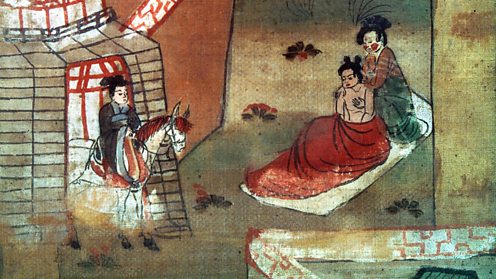 The Buddha meets a sick old man