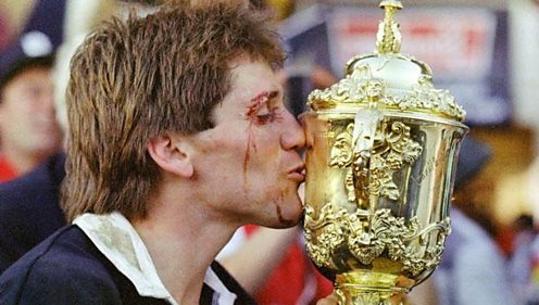 First ever Rugby World Cup is won by all blacks New Zealand 20 June 1987