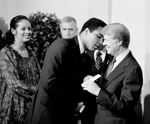 Muhammad Ali with President Jimmy Carter