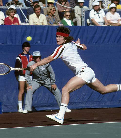 John McEnroe in the Davis Cup against GB 1978 final