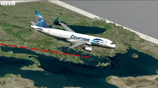 エジプト航空機の「残骸発見」＝エジプト軍 - BBCニュース
