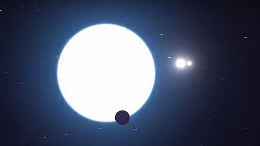 El posible curioso baile de un planeta y sus tres soles