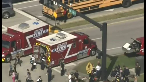米フロリダ州の高校で乱射、少なくとも17人死亡 容疑者は退学 米フロリダ州の高校で乱射、少なくとも17人死亡 容疑者は退学