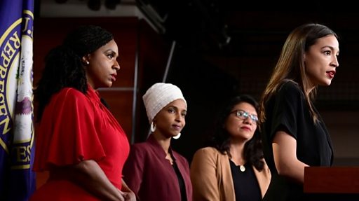 Us House Condemns Trump Attacks On Congresswomen As Racist Bbc News