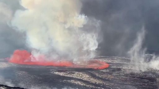 Hawaii: Footage Shows Kilauea Volcano Erupting Again   BBC News