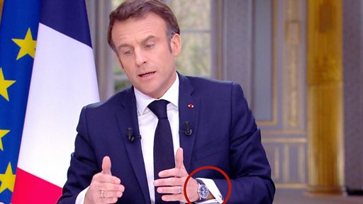 Fransa Karşıtı: Macron TV röportajı sırasında lüks saatini çıkardı