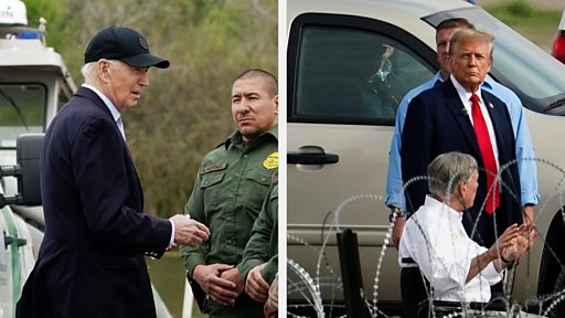 Biden y Trump realizan viajes competitivos a la frontera entre Estados Unidos y México