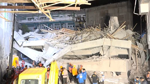 School collapse in Indonesia leaves three de@d, 38 missing