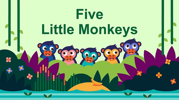 5 Little Monkeys Jumping On The Bed Bbc
