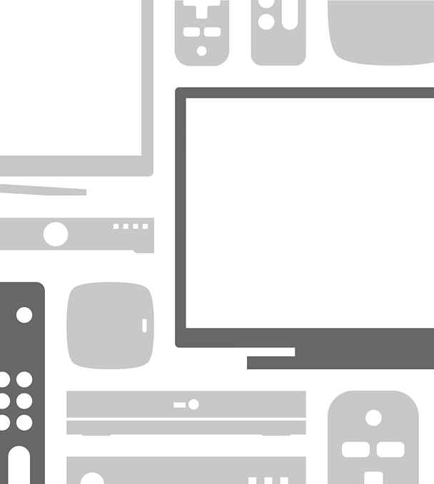 An illustration showing different TV devices